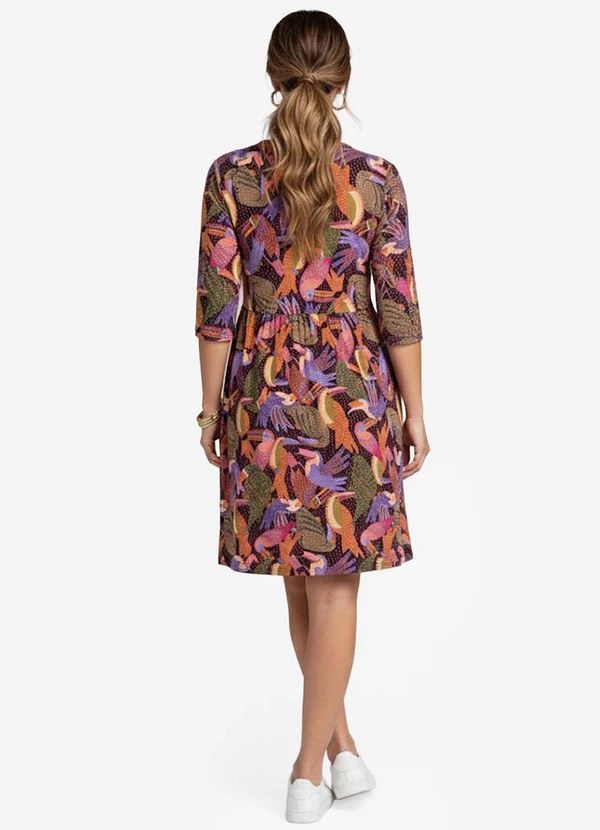 Infinita Cor - Vestido Feminino em Molecotton Vermelho 2