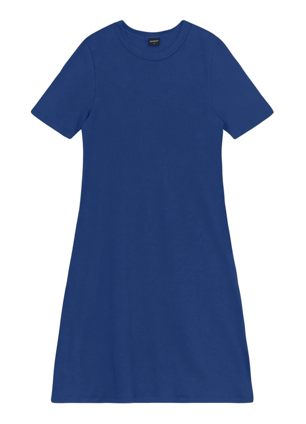 Essendi - Vestido Feminino em Ribana Azul