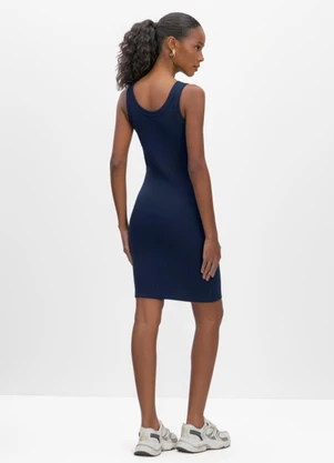 Essendi - Vestido Feminino em Ribana Azul - ESSENDI