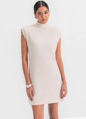 Essendi - Vestido Feminino em Ribana  Bege - ESSENDI