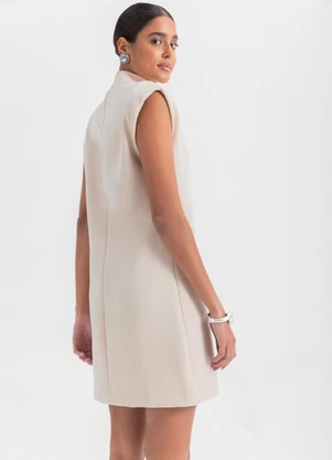 Essendi - Vestido Feminino em Ribana  Bege - ESSENDI