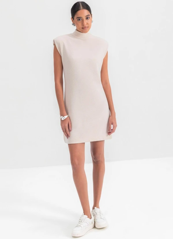 Essendi - Vestido Feminino em Ribana  Bege 3