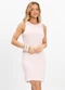 Infinita Cor - Vestido Feminino em Ribana Canelada Rosa - variação: Rosa