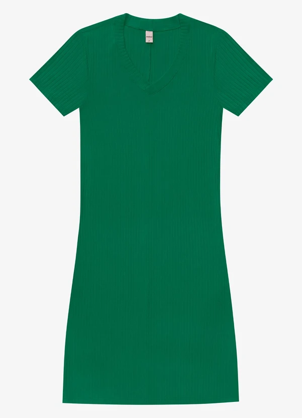 Rovitex - Vestido Feminino em Ribana Canelada Verde