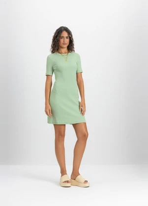 Essendi - Vestido Feminino em Ribana Verde - ESSENDI
