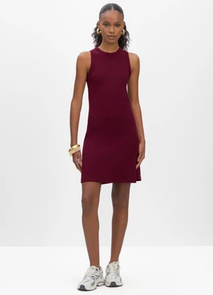 Essendi - Vestido Feminino em Ribana Bordo - ESSENDI