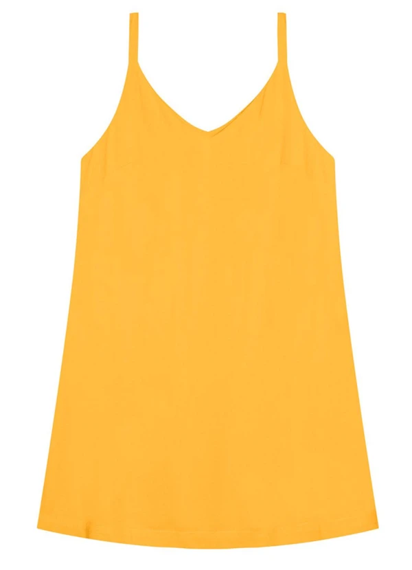 Essendi - Vestido Feminino em Tecido Creponado Amarelo 4