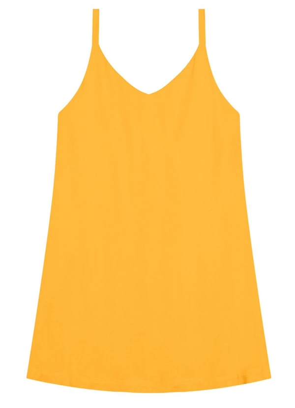 Essendi - Vestido Feminino em Tecido Creponado Amarelo 5