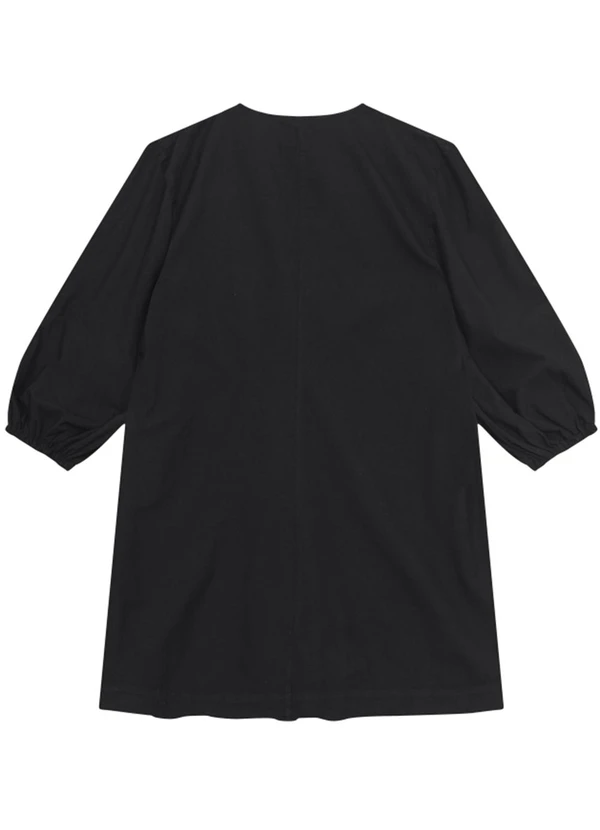 Essendi - Vestido Feminino em Tricoline Madhi Preto 5