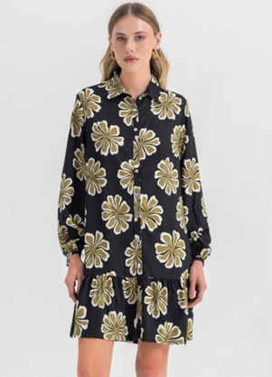 Essendi - Vestido Feminino em Viscose  Preto - ESSENDI