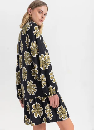 Essendi - Vestido Feminino em Viscose  Preto - ESSENDI