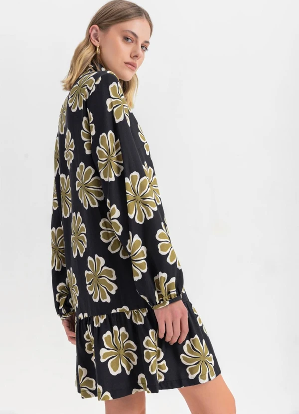 Essendi - Vestido Feminino em Viscose  Preto 2