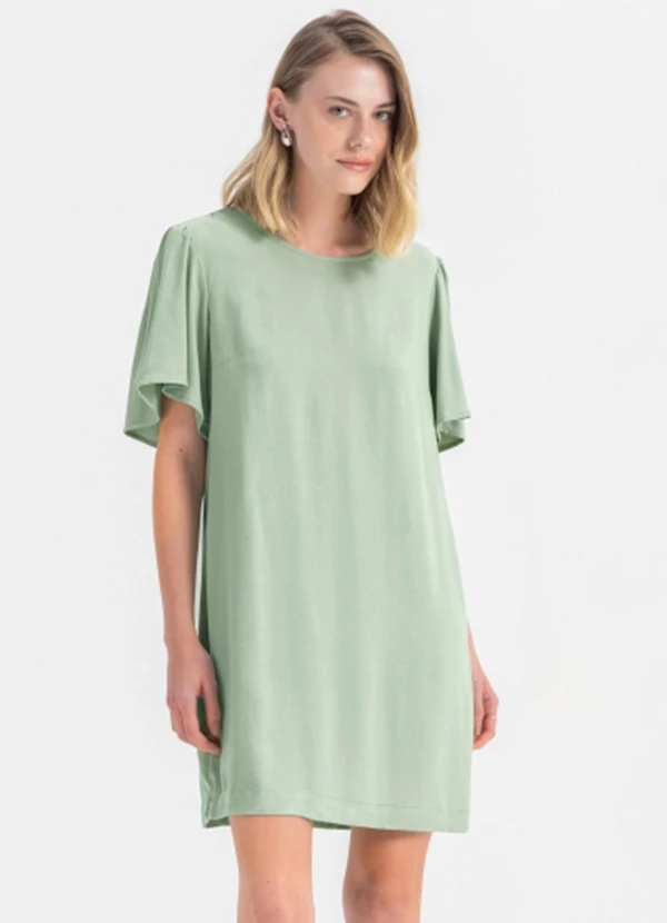 Essendi - Vestido Feminino em Viscose Verde
