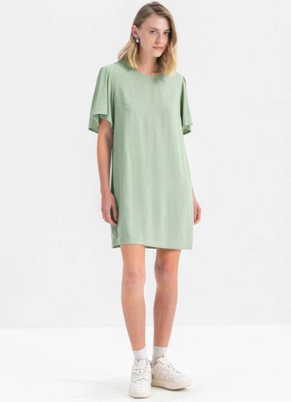 Essendi - Vestido Feminino em Viscose  Verde 3