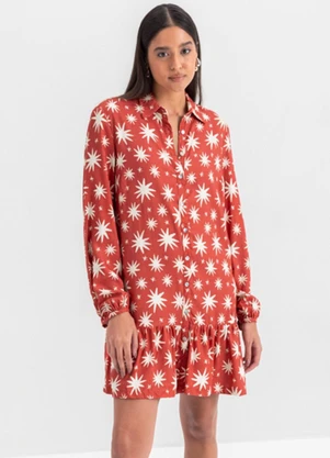 Essendi - Vestido Feminino em Viscose  Vermelho - ESSENDI