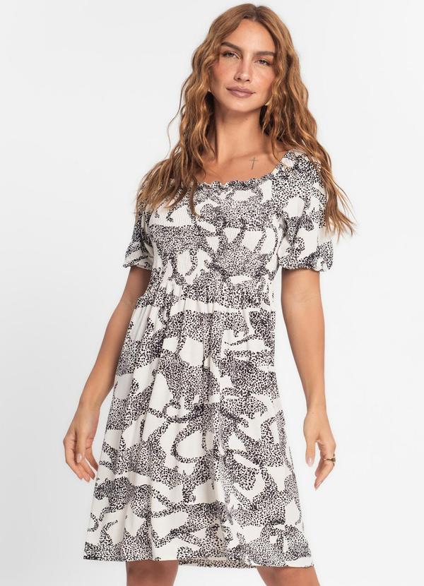 Endless - Vestido Feminino Estampado Bege