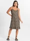 Select - Vestido Feminino Estampado Rosa - variação: Bege