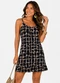 Select - Vestido Feminino Estampado Bege - variação: Bege