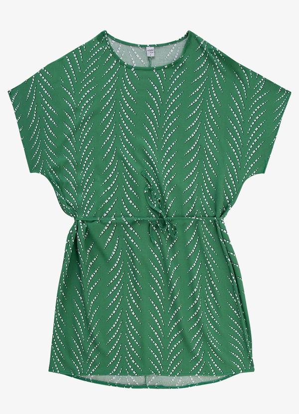Infinita Cor - Vestido Feminino Estampado Infinita Cor Verde 1