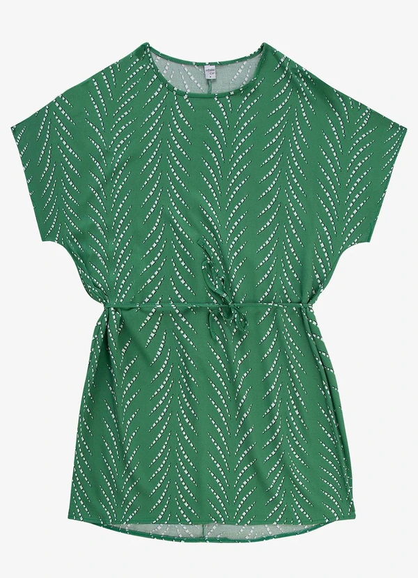 Infinita Cor - Vestido Feminino Estampado Infinita Cor Verde