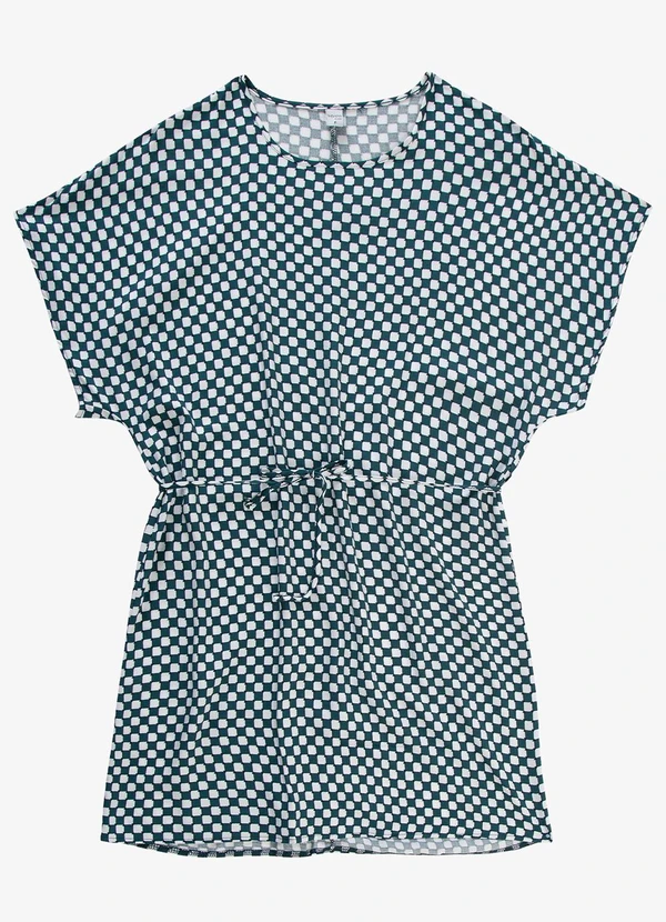 Infinita Cor - Vestido Feminino Estampado Infinita Cor Verde