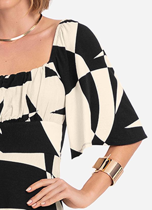 Endless - Vestido Feminino Estampado Preto 2