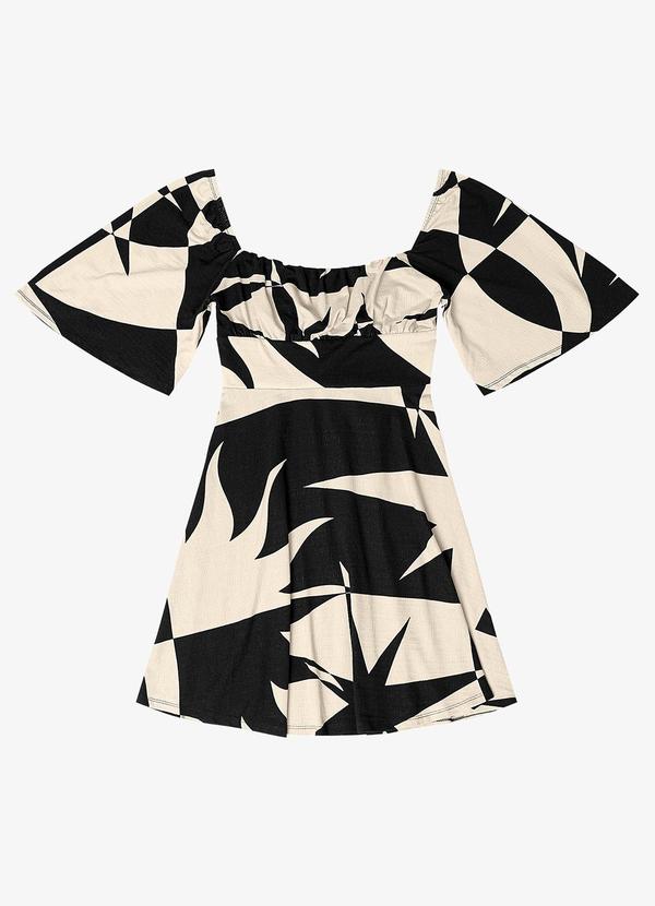 Endless - Vestido Feminino Estampado Preto 3