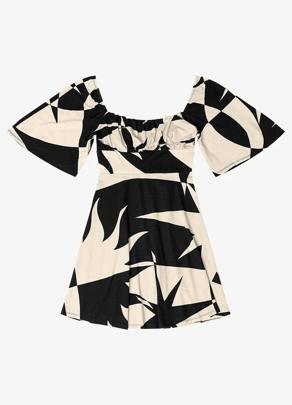 Endless - Vestido Feminino Estampado Preto 3