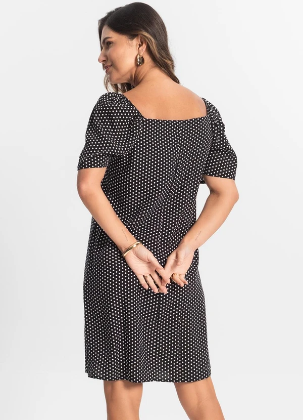 Select - Vestido Feminino Estampado Preto 2