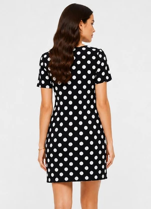 Select - Vestido Feminino Estampado Preto - SELECT