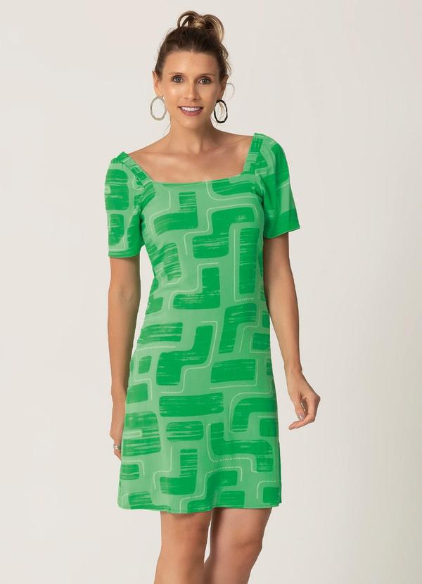 Habana - Vestido Feminino Estampado Verde
