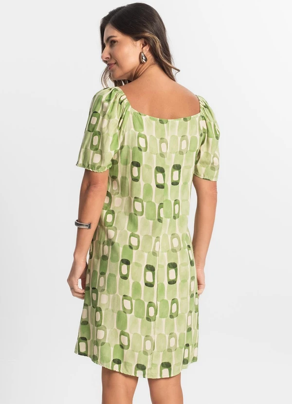 Select - Vestido Feminino Estampado Verde 2