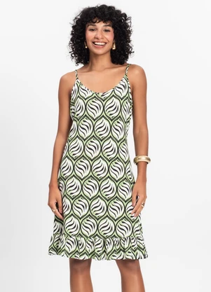 Select - Vestido Feminino Estampado Verde - SELECT