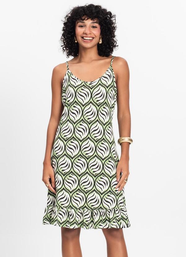 Select - Vestido Feminino Estampado Verde 1
