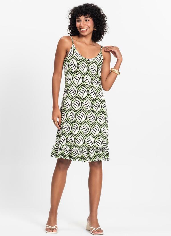 Select - Vestido Feminino Estampado Verde 3