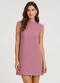 Infinita Cor - Vestido Feminino Gola Alta Preto - variação: Roxo