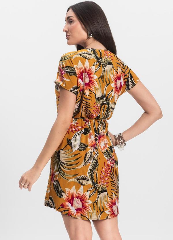 Infinita Cor - Vestido Feminino Liganete Amarelo 2