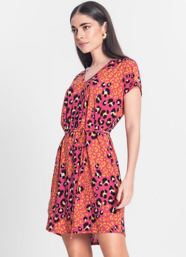Infinita Cor - Vestido Feminino Liganete Infinita Cor Rosa