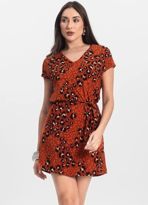 Infinita Cor - Vestido Feminino Liganete Laranja - INFINITA COR
