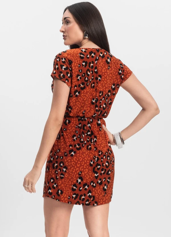 Infinita Cor - Vestido Feminino Liganete Laranja 2