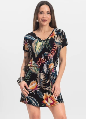 Infinita Cor - Vestido Feminino Liganete Preto - INFINITA COR