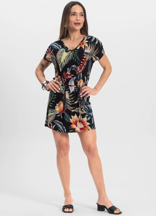 Infinita Cor - Vestido Feminino Liganete Preto 3