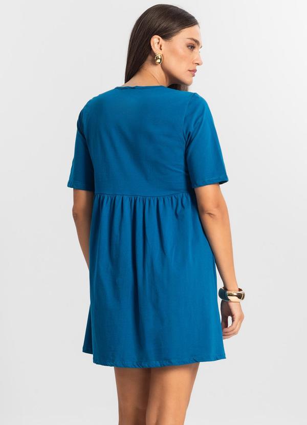 Select - Vestido Feminino Liso Azul 2