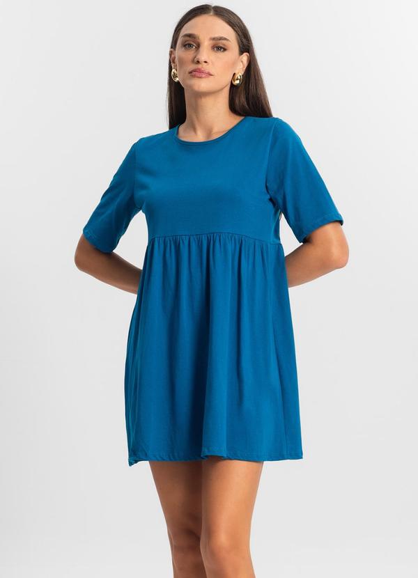 Select - Vestido Feminino Liso Azul 4