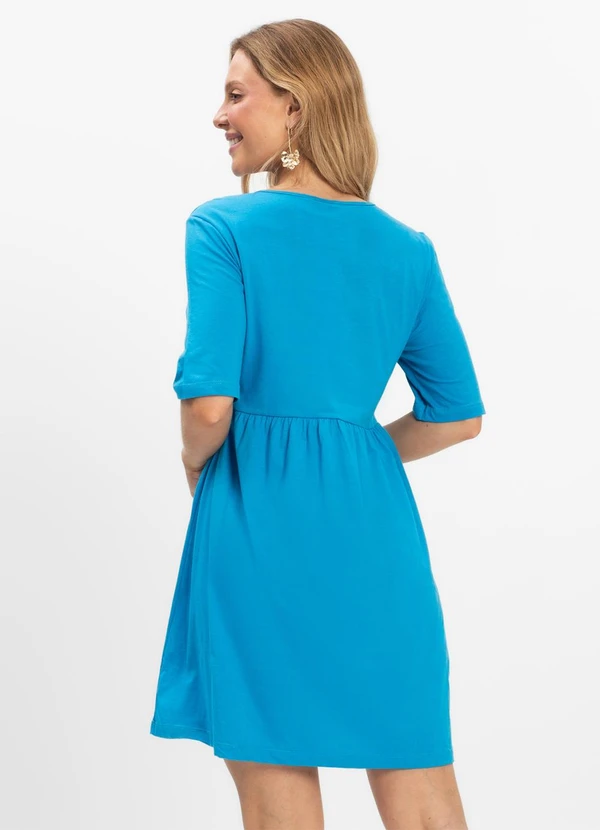 Select - Vestido Feminino Liso Azul 2