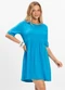 Select - Vestido Feminino Liso Azul - variação: Azul