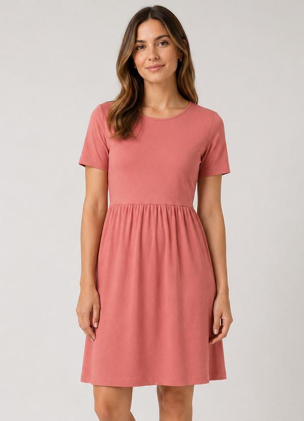 Select - Vestido Feminino Liso Decote Redondo Verde