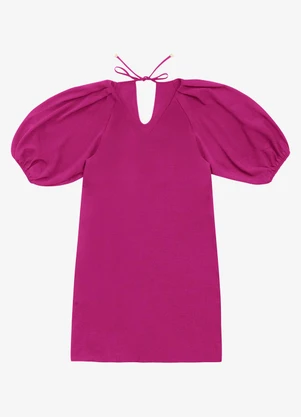 Rovitex - Vestido Feminino Liso Rosa - ROVITEX