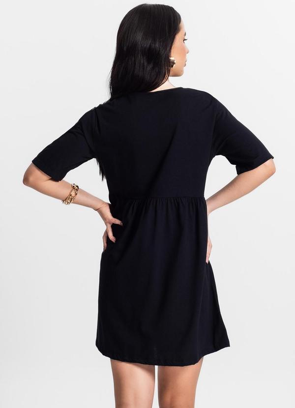 Select - Vestido Feminino Liso Preto 2