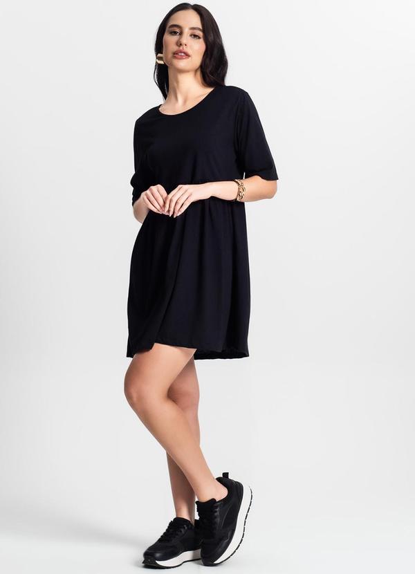 Select - Vestido Feminino Liso Preto 3